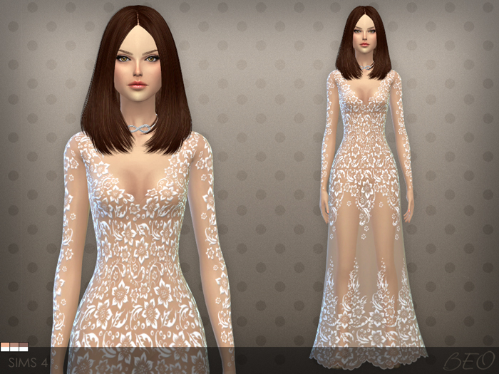 Dress 026 for The Sims 4 by BEO